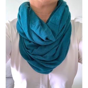 OAK + FORT | Teal Infinity/Circle Scarf